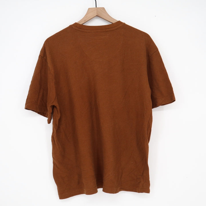 Eighty Eight Brand Mens Brown Cotton Short Sleeve Crew Neck T-Shirt Size S