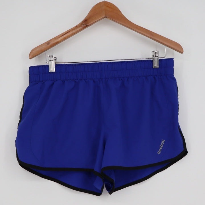 Reebok Blue Athletic Shorts Women's Size L Running Gym Workout Performance