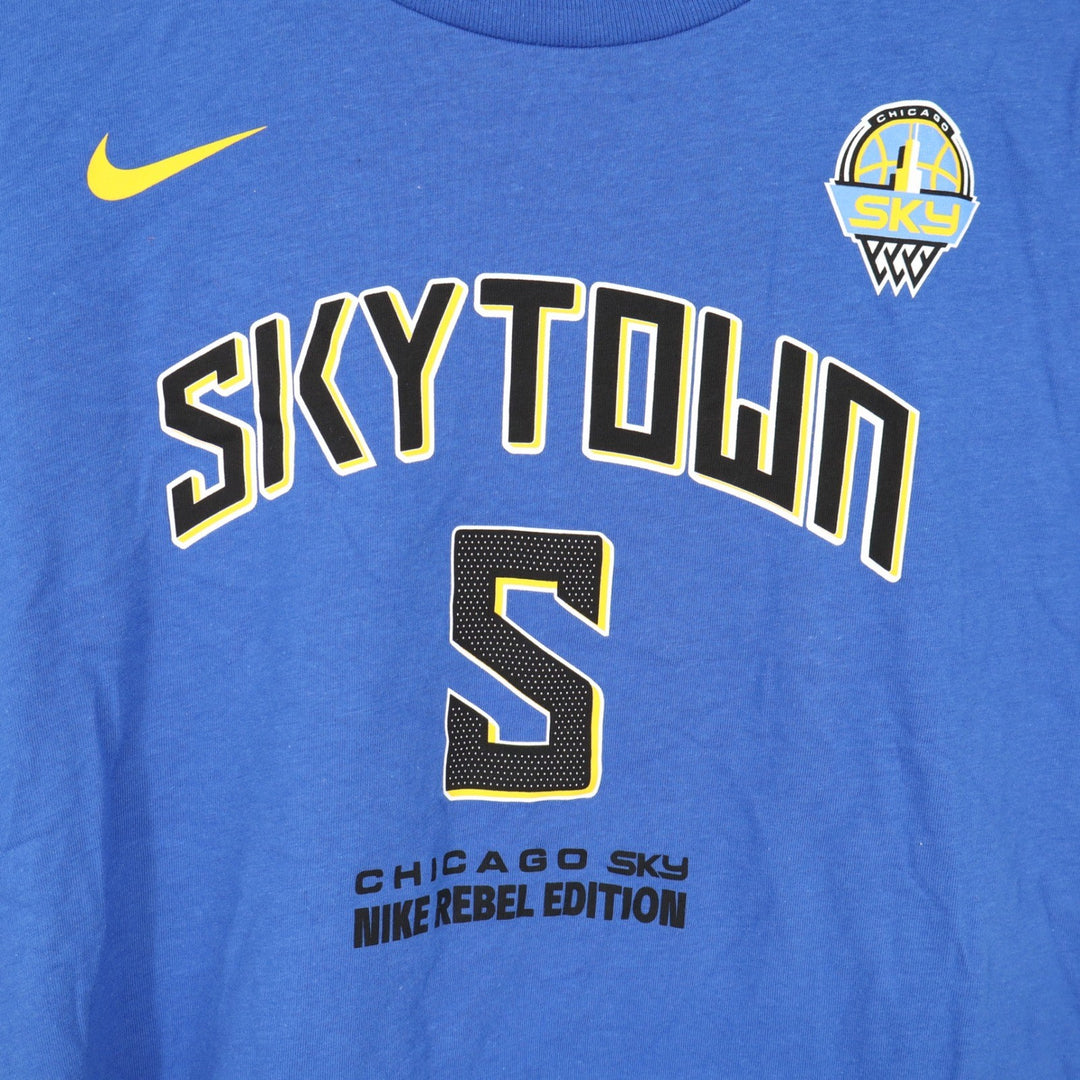 Nike Chicago Sky Angel Reese Skytown Rebel Edition Blue Youth Tee L 14-16