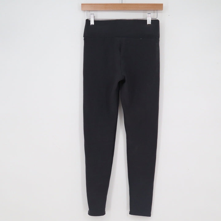 Fashion Womens Black High Waisted Logo Patch Leggings Size Medium M