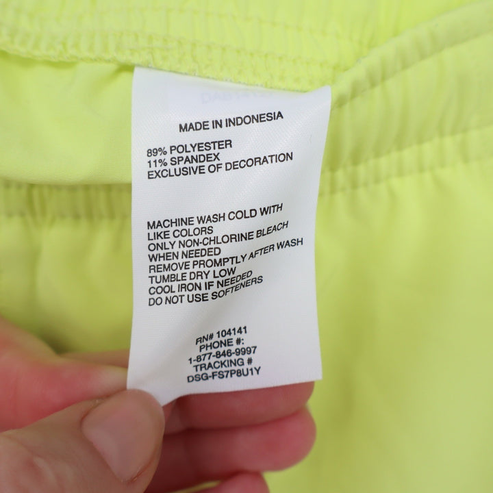 DSG Boys Agility Short Light Lime Neon Yellow Athletic Shorts Size L 14-16