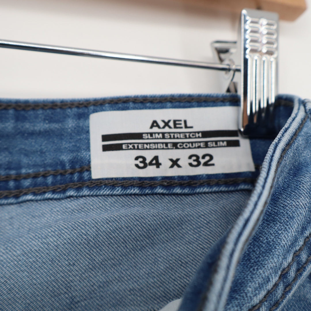 Buffalo David Bitton Jeans Mens 34x32 Axel Slim Stretch Blue Denim Excellent