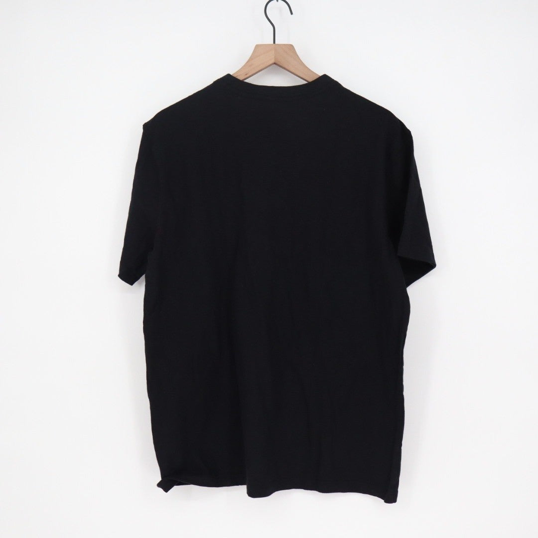 American Giant Mens Black V Neck T Shirt Size Large Cotton Made in USA