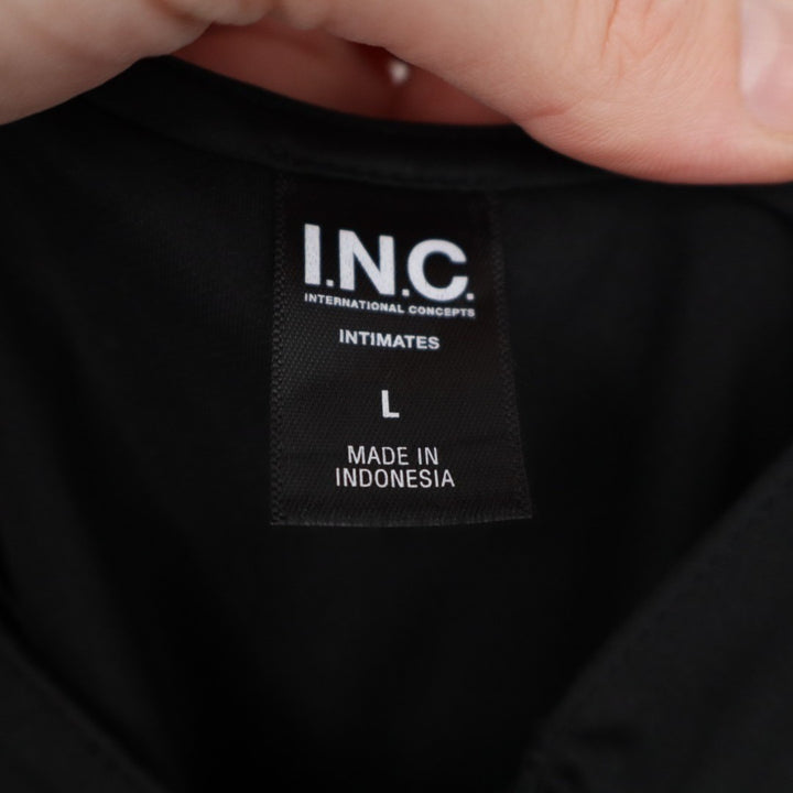 INC International Concepts Nightgown Dress Womens L Lace Trim Spaghetti Strap