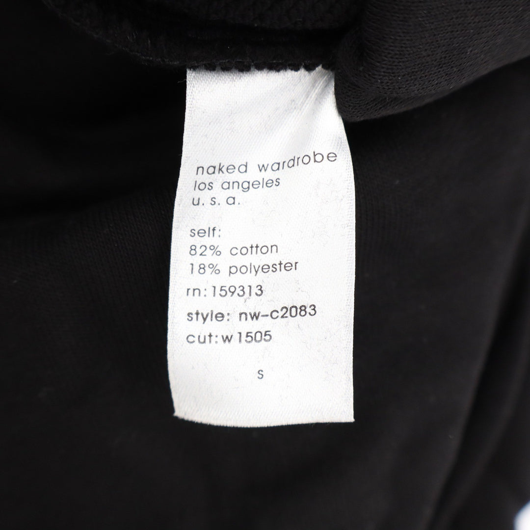 Naked Wardrobe Black Sweatshirt and Joggers Sweatpants Set Small