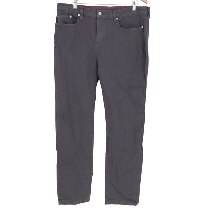 American Giant Roughneck Stretch Canvas Straight Pants Mens 36x32 Gray Workwear