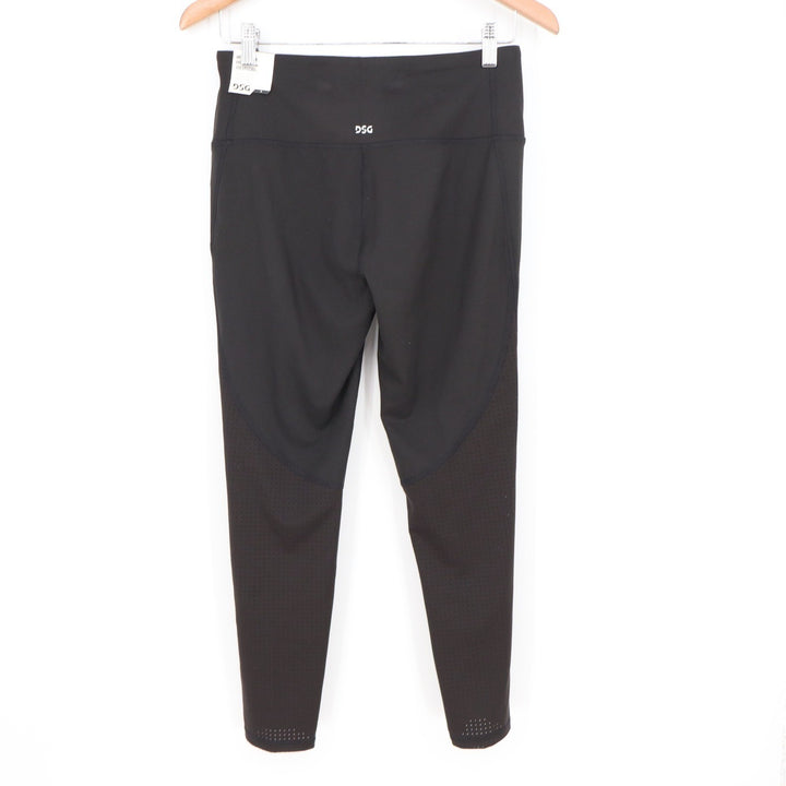 DSG Momentum Perforated Leggings Womens Medium Black Activewear NEW