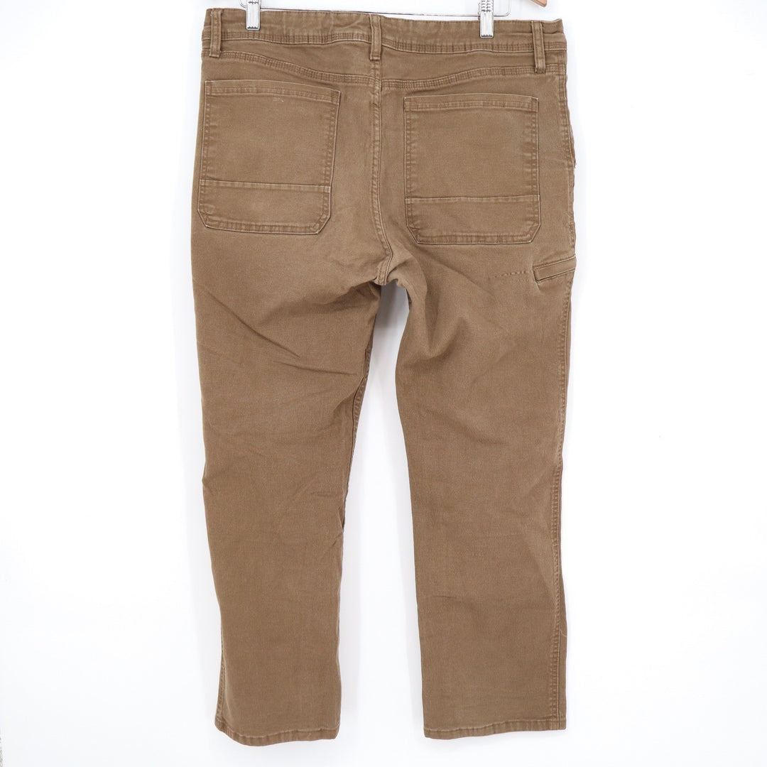 Weatherproof Vintage Mens Relaxed Fit Utility Pants Brown 36x30