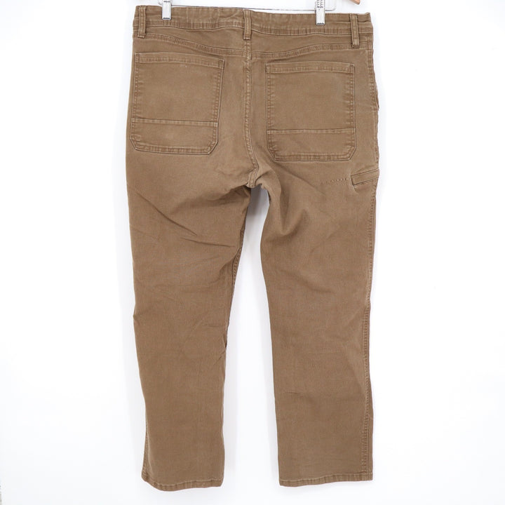 Weatherproof Vintage Mens Relaxed Fit Utility Pants Brown 36x30