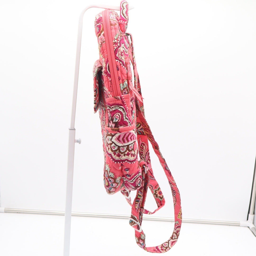Vera Bradley Canterberry Magenta Quilted Cotton Paisley Backpack Pink Small/Med