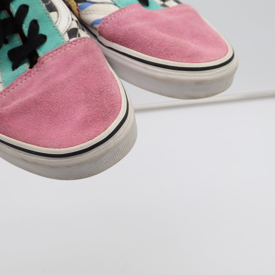 Vans Old Skool Disney Mickey Mouse 90th Anniversary Pink Teal Mens 11.5