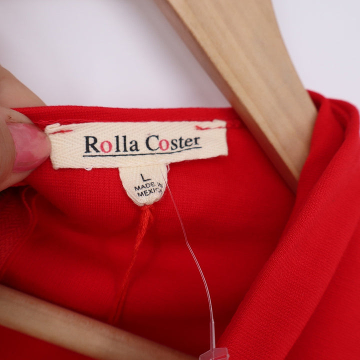 Rolla Coster Dress Womens L Red Sleeveless Sheath V-Neck NWT