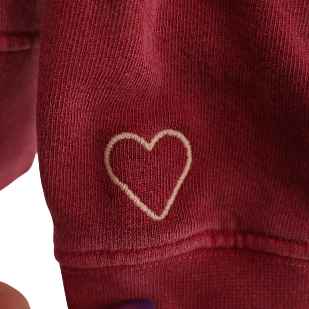 American Giant French Terry Sweatshirt Unisex 2XL Red Cotton Valentine's Day