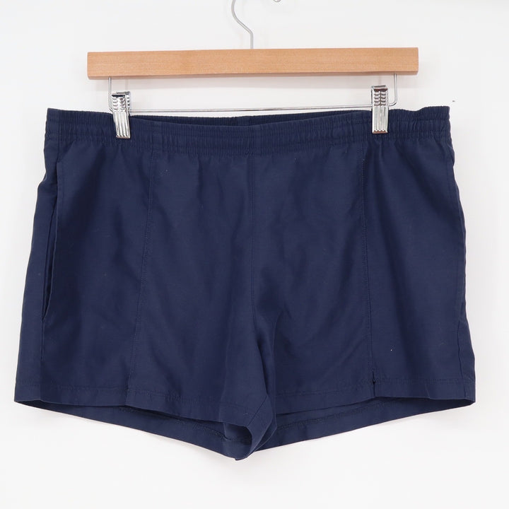 Aspire Mens Navy Blue Athletic Shorts Elastic Waist Polyester Size Small