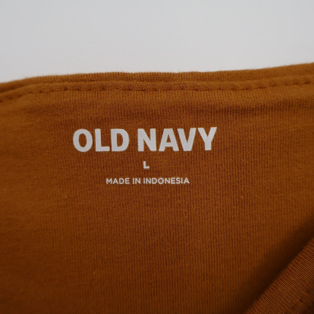 Old Navy Bodysuit One Piece Womens L Rust Stretch Knit Sleeveless Square Neck