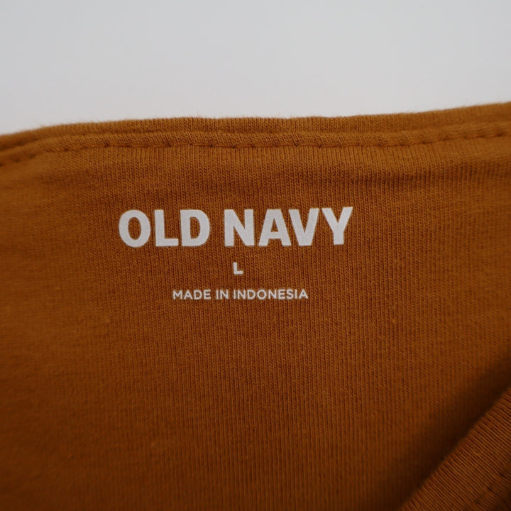 Old Navy Bodysuit One Piece Womens L Rust Stretch Knit Sleeveless Square Neck