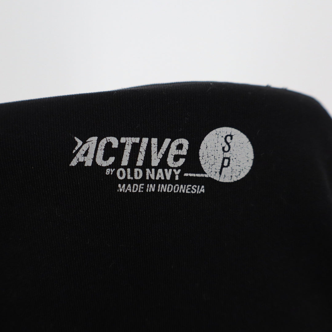 Old Navy Active Womens Black Dolphin Running Shorts Grey Mesh Trim Size Small P