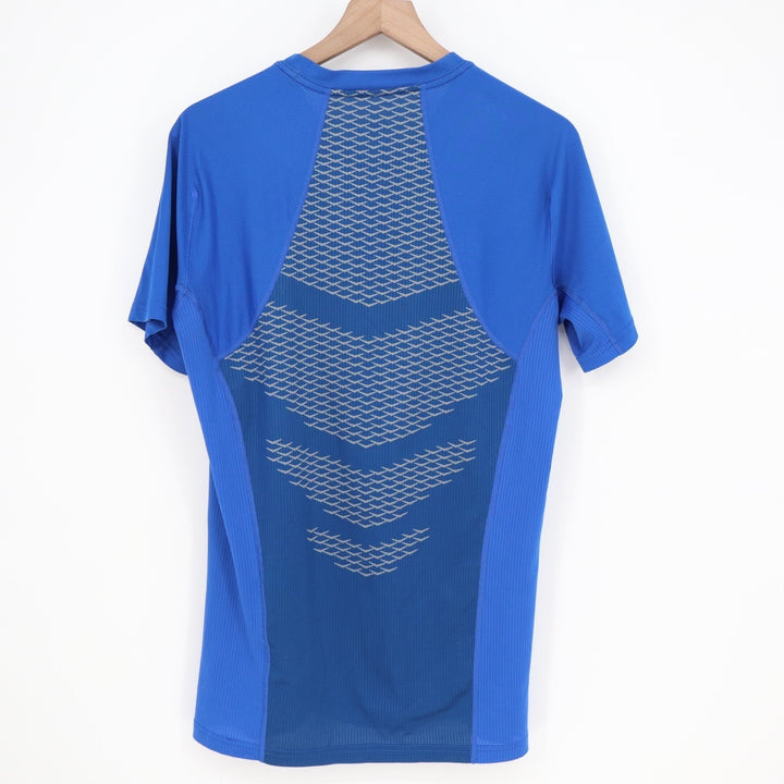 Nike Pro Hypercool T-Shirt Men Medium Blue Stretch Fitted Crew Neck Short Sleeve