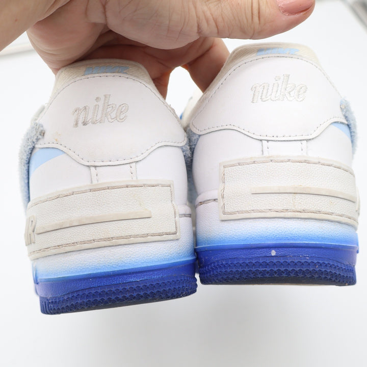 Nike Air Force 1 Shadow White Blue Gradient Womens Size 9 Sneakers