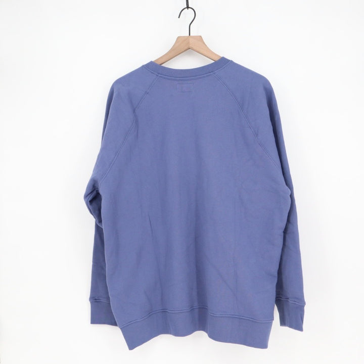 American Giant Midweight Sweatshirt Mens Large Blue Cotton Fleece Raglan Sleeve