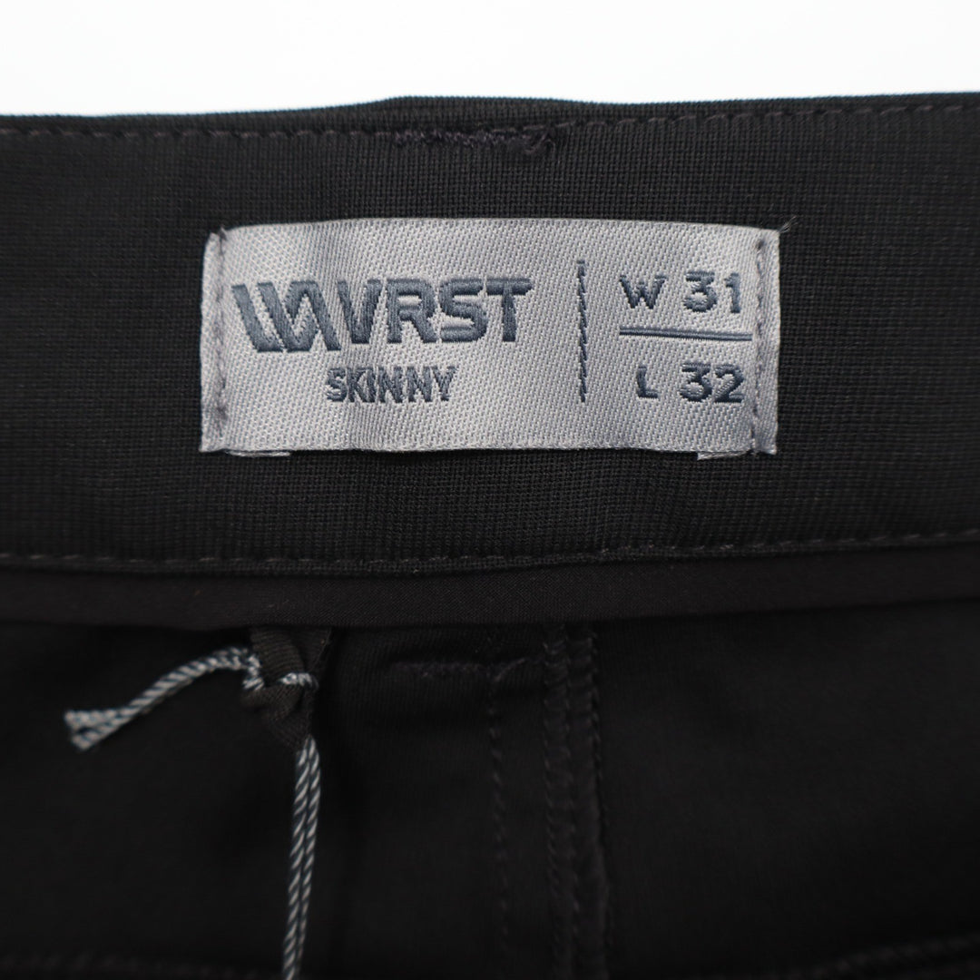 VRST Mens Limitless 5-Pocket Skinny Pants Pure Black 31x32 Stretch Golf Travel