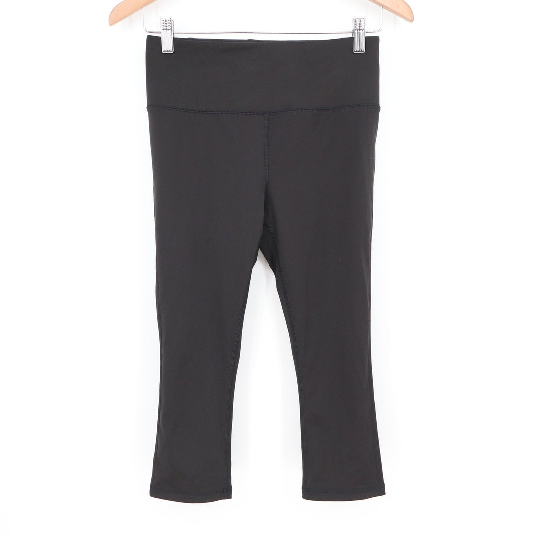 DSG Momentum Capri Leggings Womens Small Pure Black High Rise DAW12304B NEW