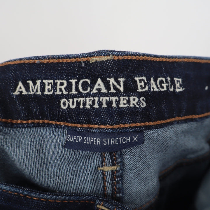American Eagle Jeans Womens 6 Super Super Stretch X Dark Blue Skinny Excellent
