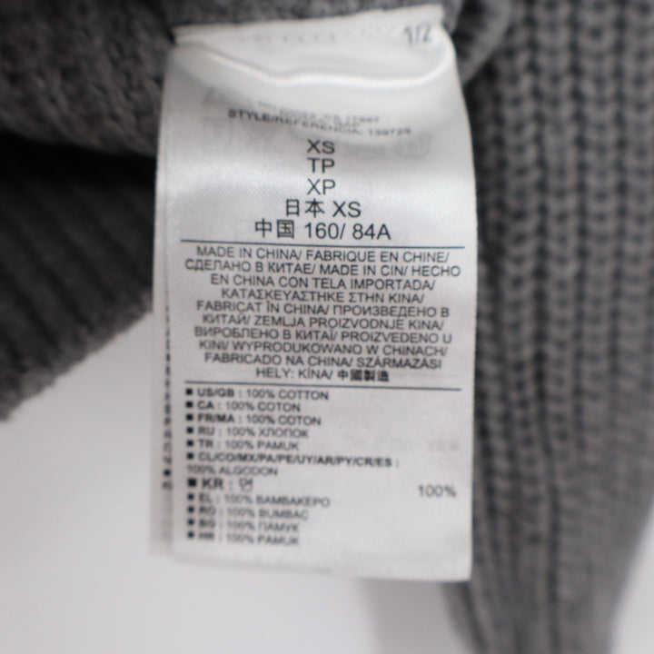 Gap Gray Sequin Cotton Chunky Knit Crewneck Sweater XS
