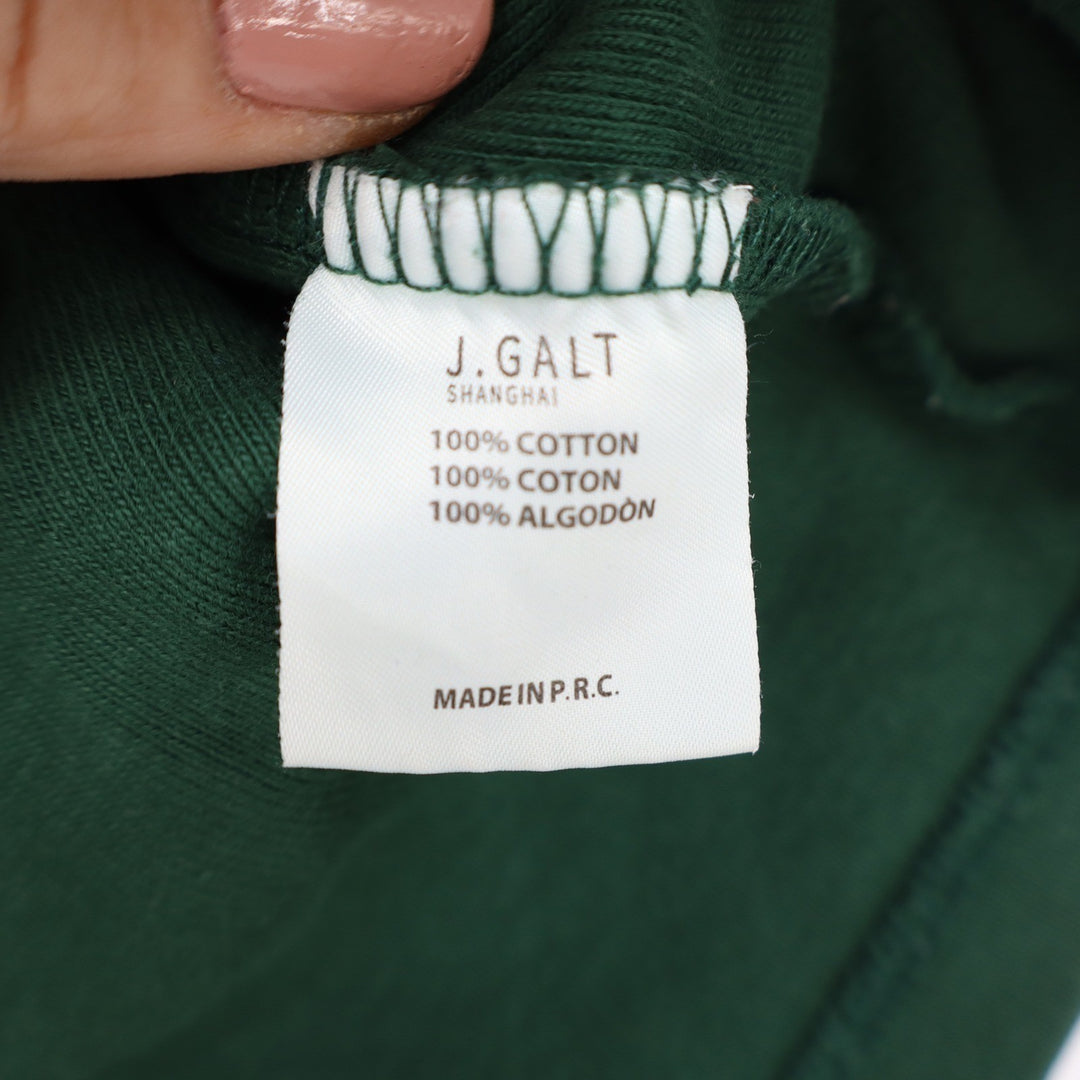 John Galt Brandy Melville Forest Green Short Sleeve Button Down Cardigan Small