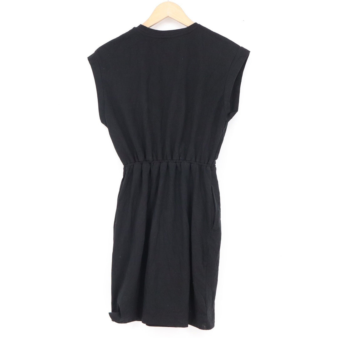 A New Day Black Sleeveless Drawstring Waist T-Shirt Dress XS VN1042782