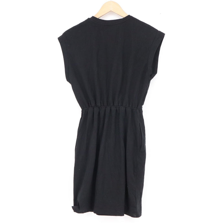 A New Day Black Sleeveless Drawstring Waist T-Shirt Dress XS VN1042782