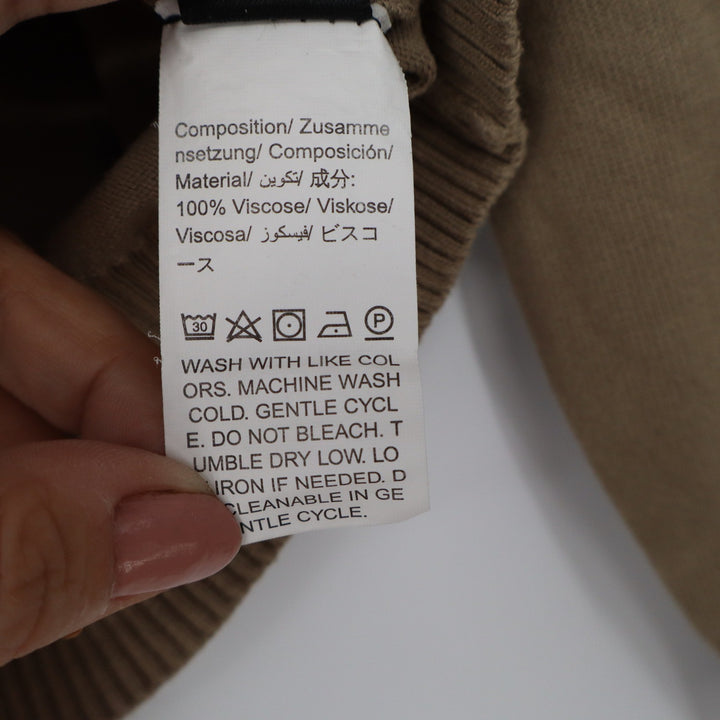Emery Rose Tan Brown V-Neck Button Front Cardigan Sweater Womens Medium