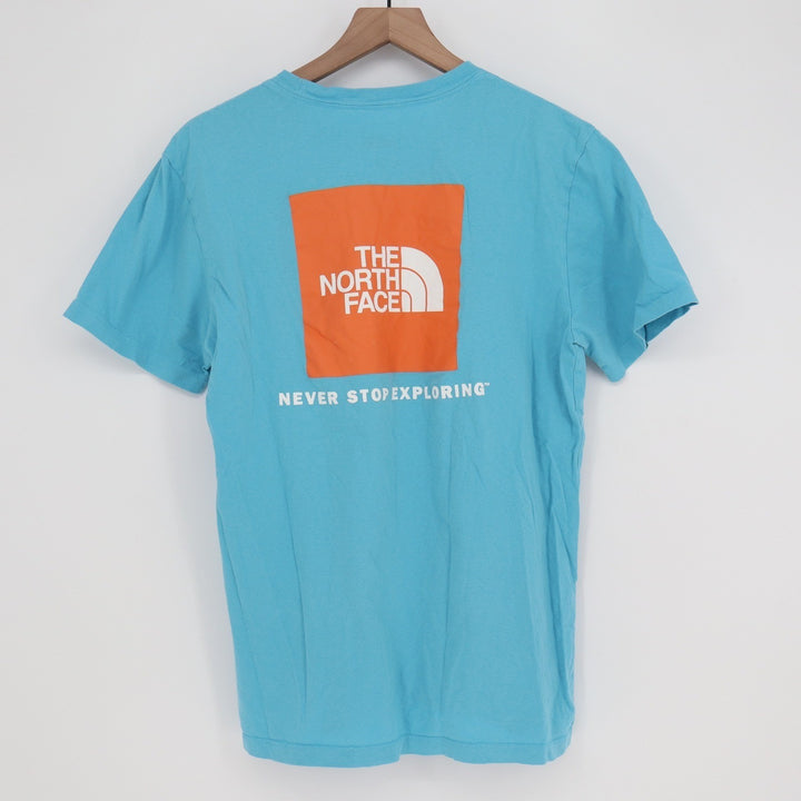 The North Face Mens Light Blue Graphic Box Logo T-Shirt Size M
