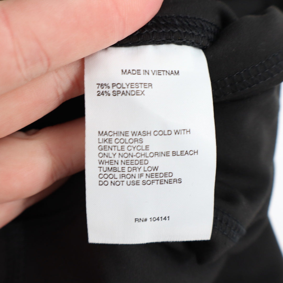 DSG Momentum Crop Womens XS Pure Black High Rise Athletic Leggings