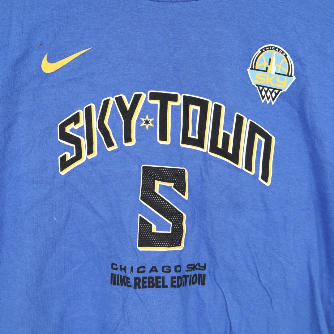 Nike Chicago Sky Angel Reese Skytown Rebel Edition Youth XL 18/20 Blue T-Shirt