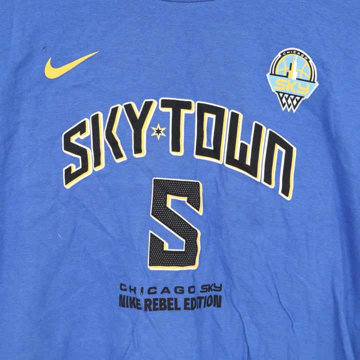 Nike Chicago Sky Angel Reese Skytown Rebel Edition Youth XL 18/20 Blue T-Shirt