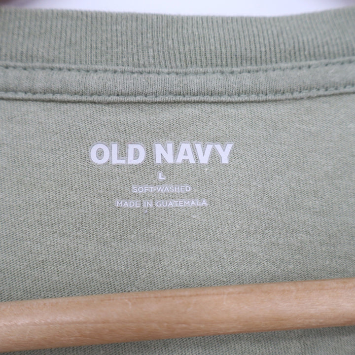Old Navy Mens Large Sage Green Get Out There Desert Graphic T-Shirt 100% Cotton