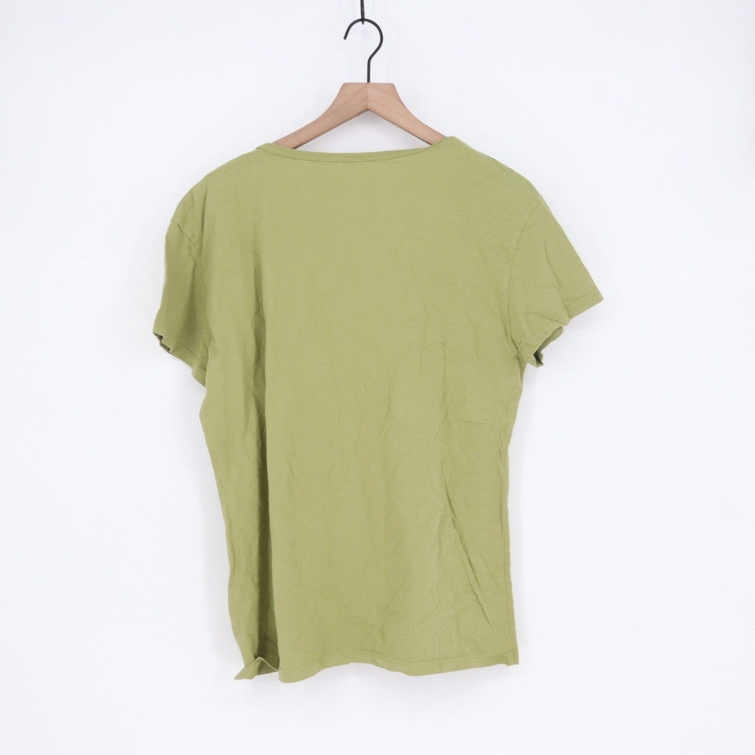 American Giant Classic Crew Neck T Shirt Green Size L Made in USA Cotton