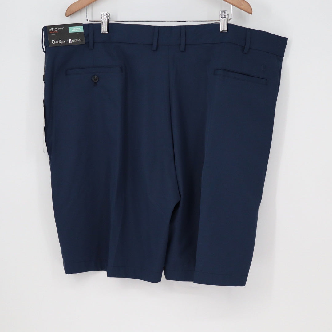 Walter Hagen Perfect 11 Mens Golf Shorts Navy Blue 46 Flat Front Big & Tall NWT