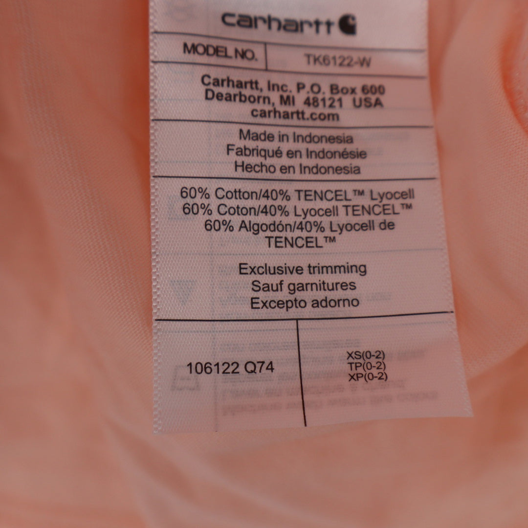 Carhartt Womens Loose Fit Pocket T-Shirt Peach XS New