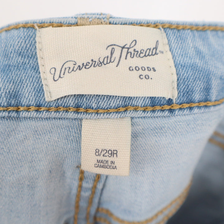 Universal Thread Womens Size 8/29R Distressed High Rise Skinny Jeans Light Wash