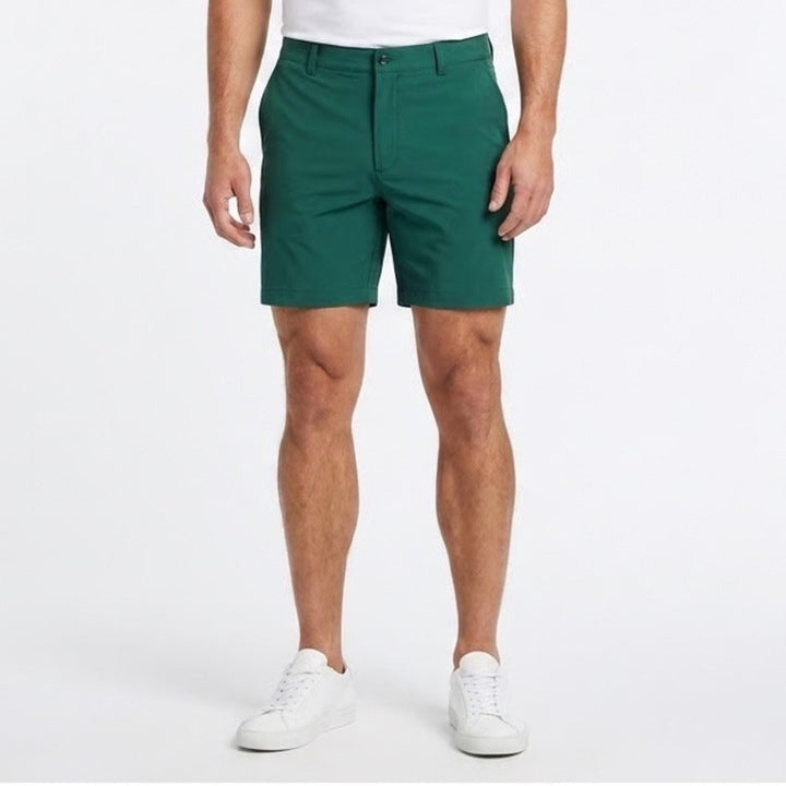 Walter Hagen Clubhouse Chino Golf Shorts Dark Green Mens 36 UPF 50+