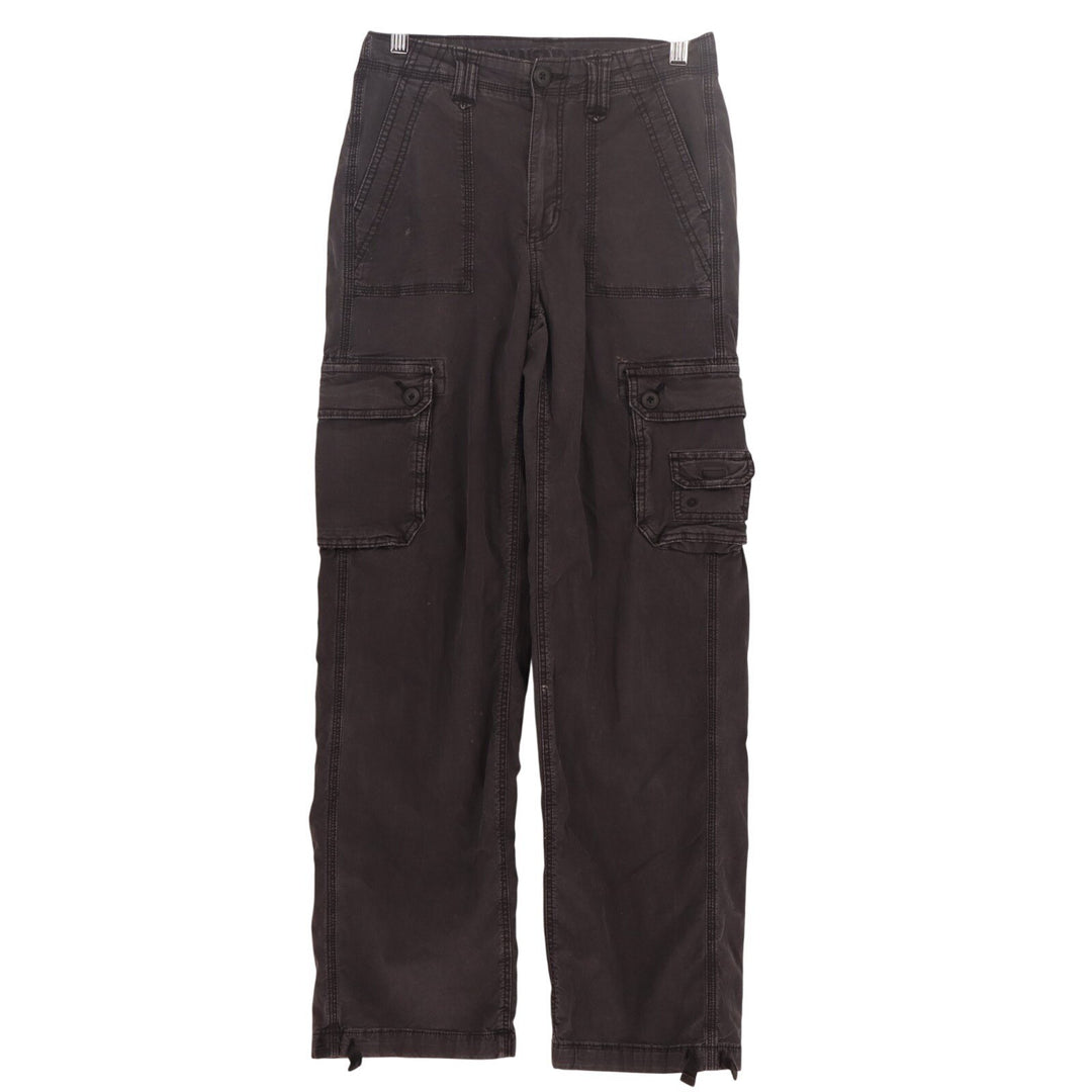 American Eagle Outfitters Convertible Baggy Cargo Jogger Pants Womens 0 Gray