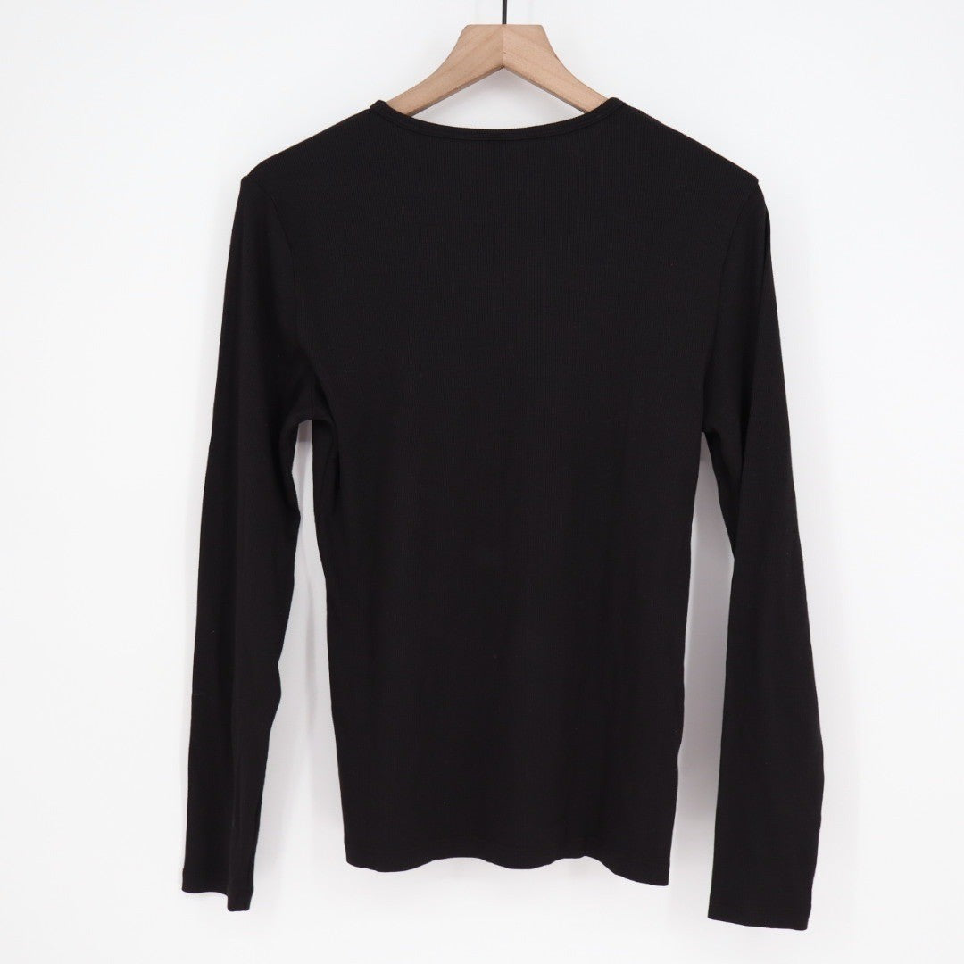 American Giant Women's Luxe Rib Crew Long Sleeve Size L Made In USA