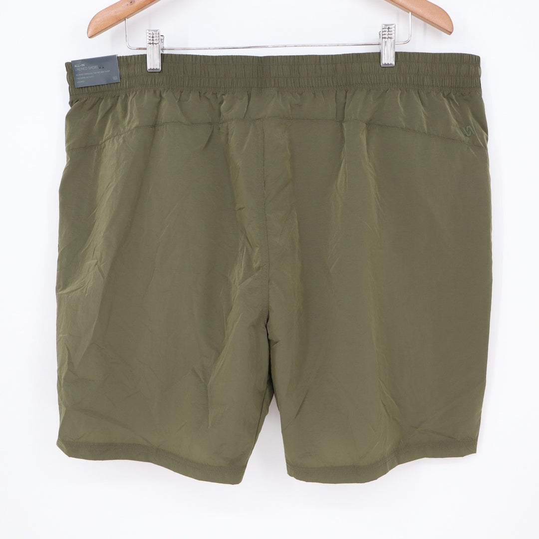 VRST Mens All-In 7 Inch Unlined Athletic Shorts Olive Green XXL