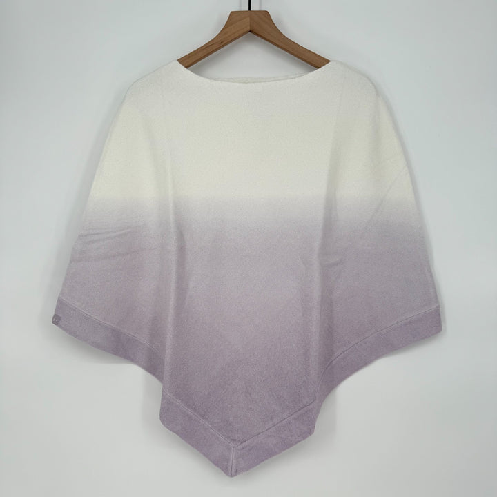 Barefoot Dreams CozyChic Ultra Lite Ocean Breeze Poncho Womens Soft Violet Ombre