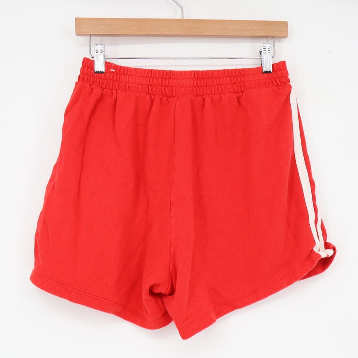 Old Navy Shorts Womens M SoComfy Terry Red Side Stripe Sporty Excellent