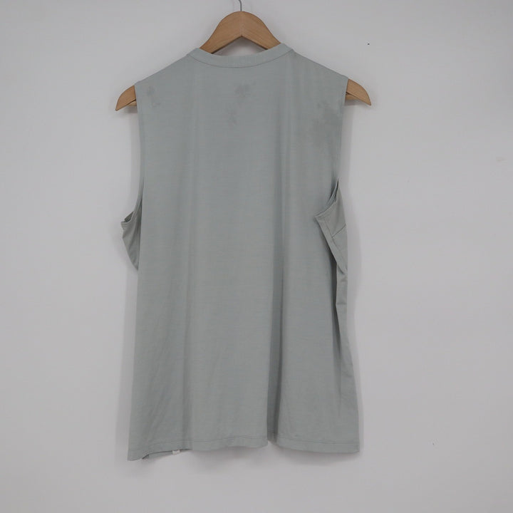 Lady Hagen Womens XL Sage Green Quarter Zip Sleeveless Golf Polo Shirt