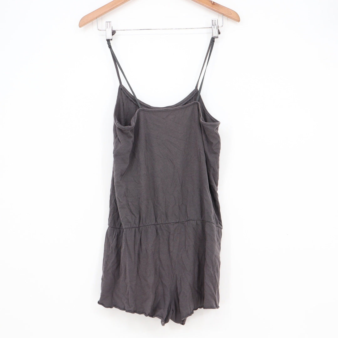 GapBody Gray Cotton Modal Spaghetti Strap Loungewear Romper Small NFE0396