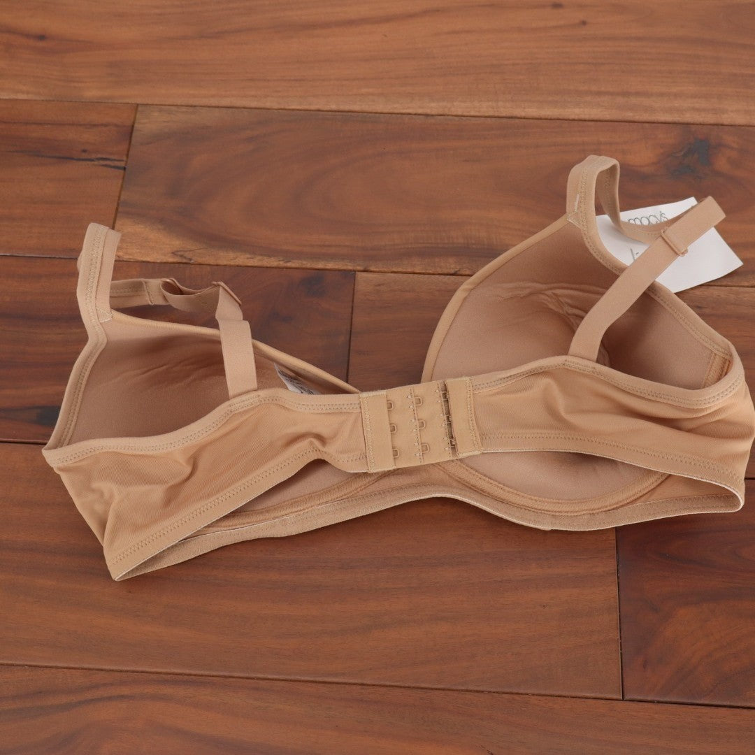 Warners Blissful Benefits Lift T-Shirt Bra Womens 38B Beige Wireless Padded